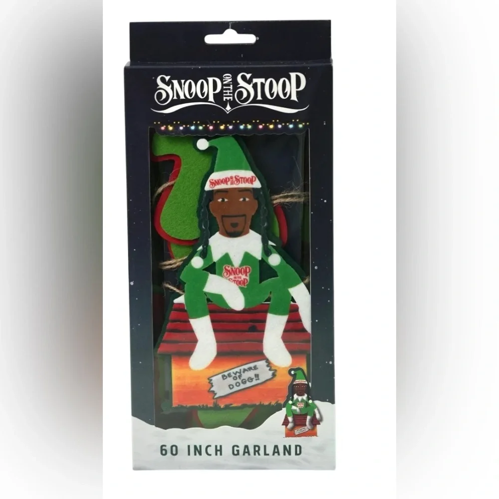Snoop Dogg Snoop on The Stoop Doggy Dogg Christmas 60 Inch Garland NEW NWT